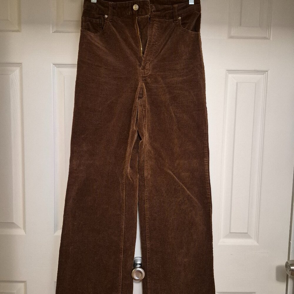 H&M Divided Brown Corduroy High Rise